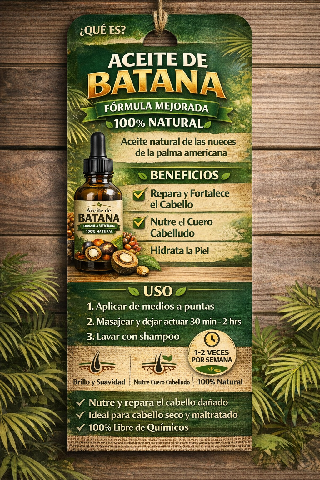 ACEITE DE BATANA - FORMULA MEJORADA 100% NATURAL
