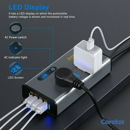 CONVERTIDOR DE ENERGÍA PORTÁTIL 300W