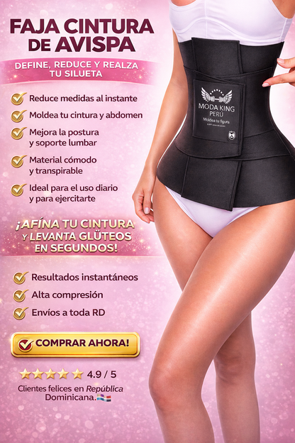 FAJA CINTURA DE AVISPA TALLA M