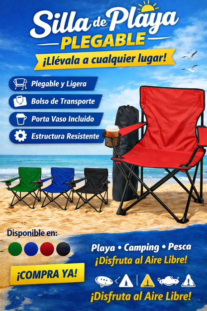 SILLA DE PLAYA PLEGABLE