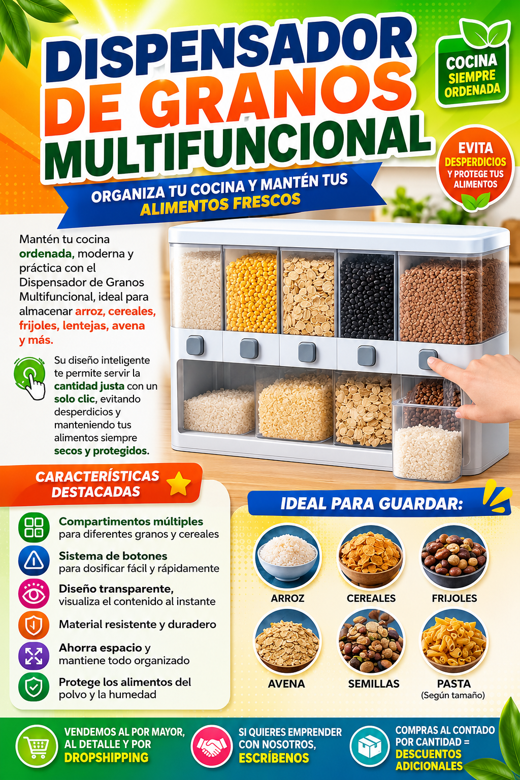 DISPENSADOR DE ALIMENTOS SECOS