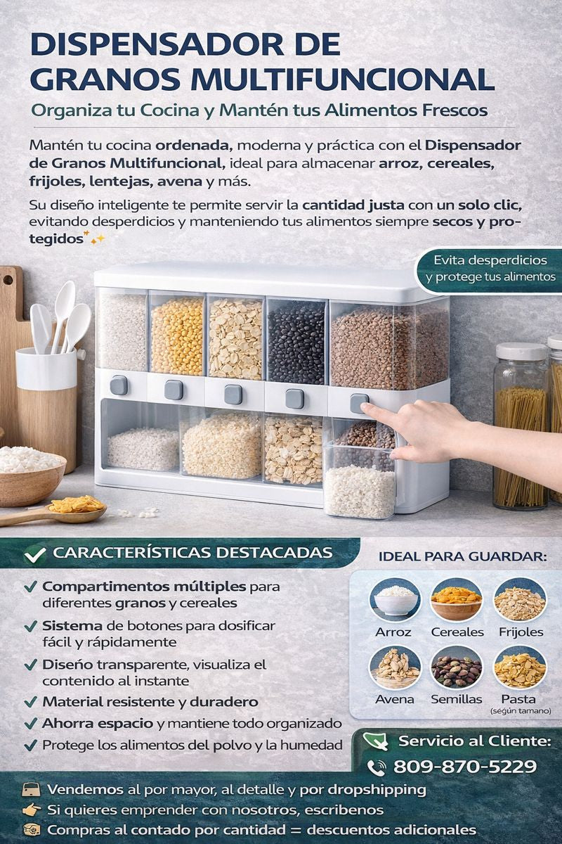 DISPENSADOR DE ALIMENTOS SECOS