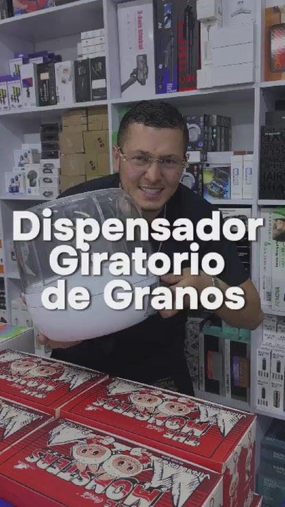 Dispensador de Granos Redondo – 6 Rejillas Giratorias