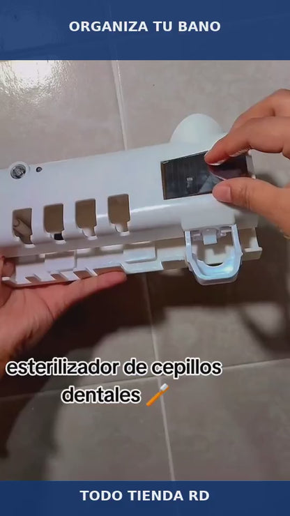Esterilizador UV de Cepillos Dentales con Dispensador Automático de Pasta