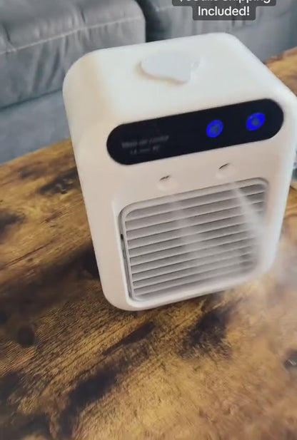 Mini Aire Portátil 3 en 1 – Enfriador y Humidificador Personal